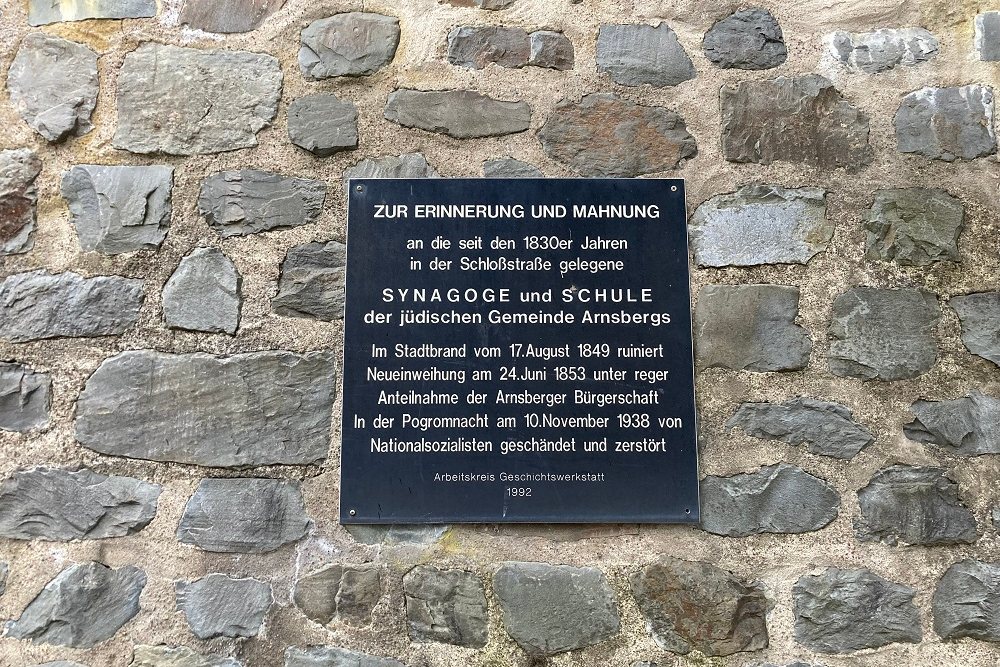 Memorial Former Synagogue And School Arnsberg