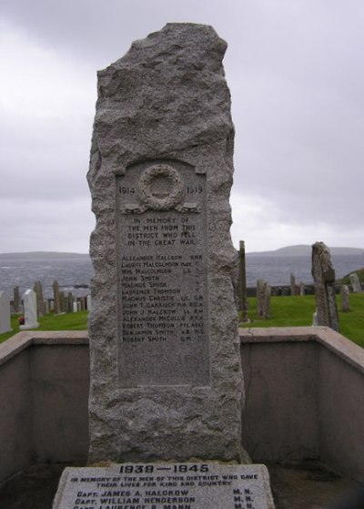 War Memorial Cunningsburgh