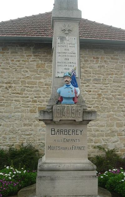 Oorlogsmonument Barberey-Saint-Sulpice