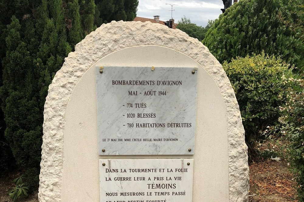 Monument Bombardementen 1944 Avignon