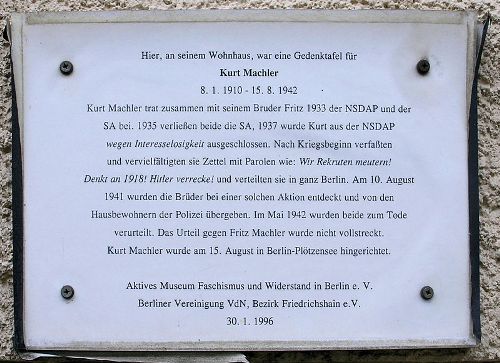 Memorial Kurt Machler