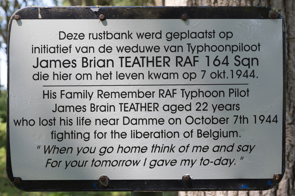 Gedenkteken voor James Brian Teather