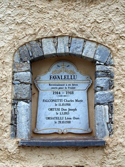 War Memorial Favalello