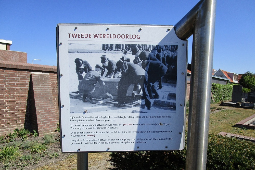 Informatieborden Oude Nederlands Hervormde Begraafplaats Katwijk aan Zee