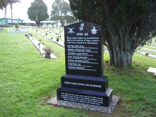 Begraafplaats Waikimete Crematorium