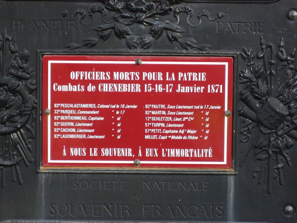 Mass Grave Franco-Prussian War Chenebier
