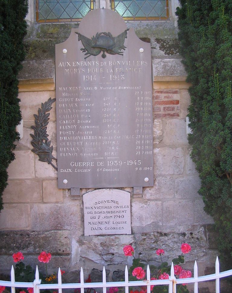 Oorlogsmonument Bonvillers