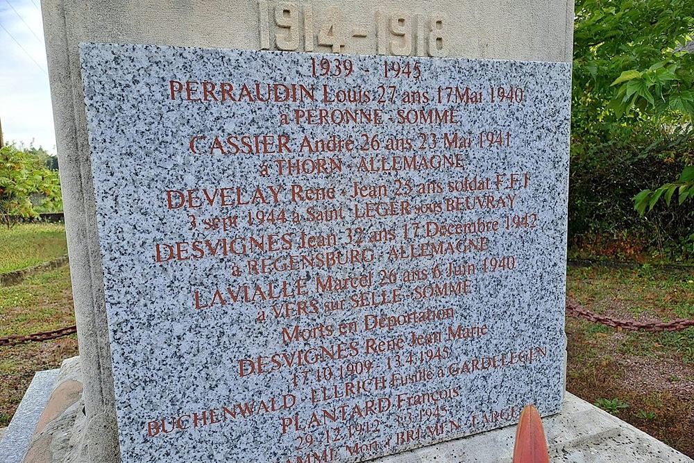 Oorlogsmonument Saint-Lger-sous-Beuvray #3