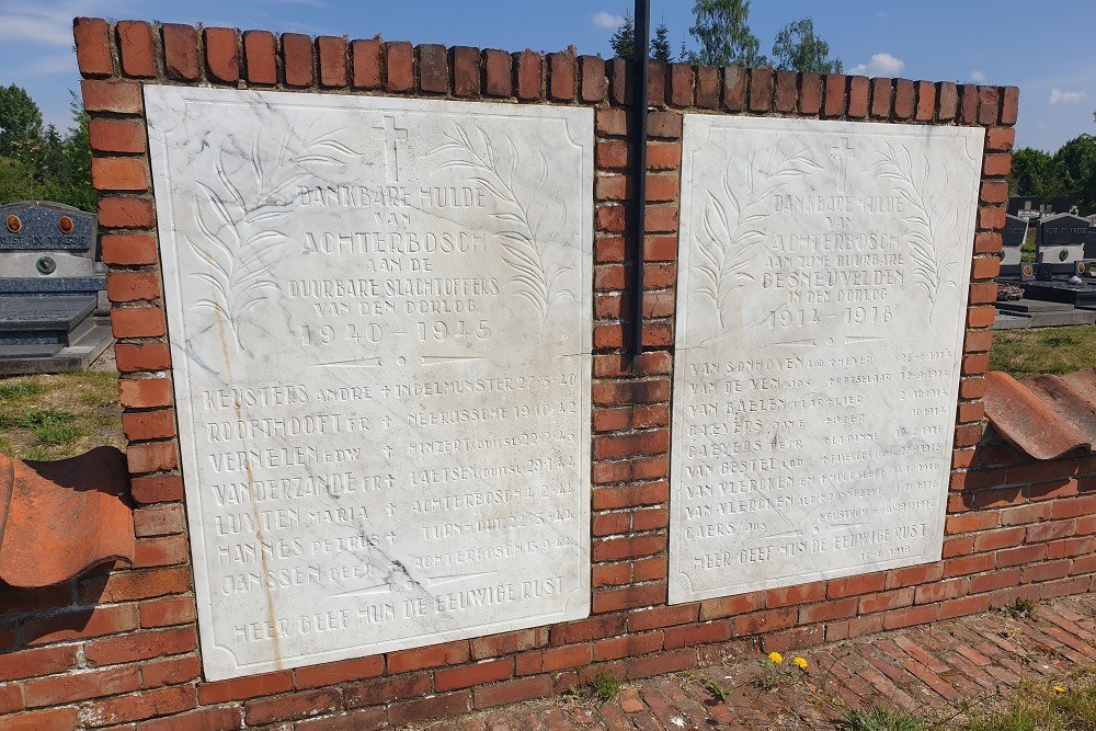 Memorials War Victims Achterbos (Mol)