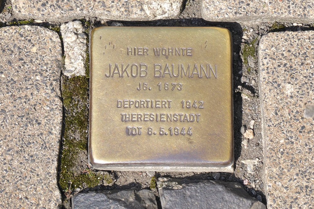 Stolperstein hoek Badergasse - Riesengasse 11