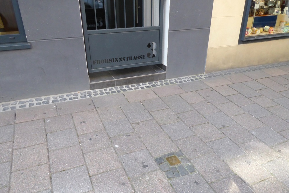 Stolperstein Frohsinnstrae 3 #3