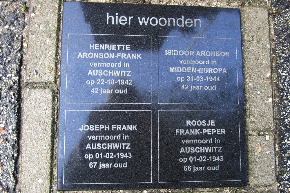 Memorial Stones Van Hogendorplaan 4