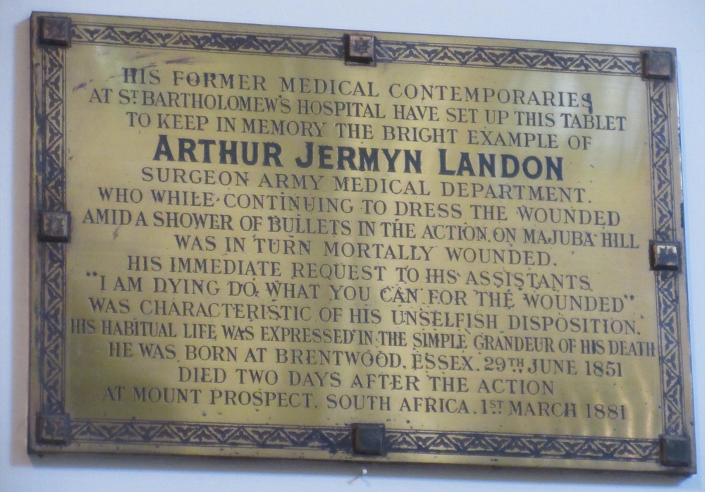 Gedenkteken Surgeon Arthur Jermyn Landon