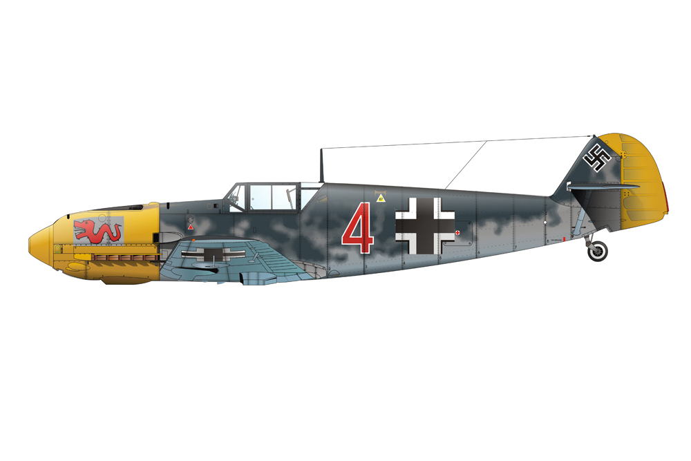 Crashlocatie Messerschmitt Bf 109E
