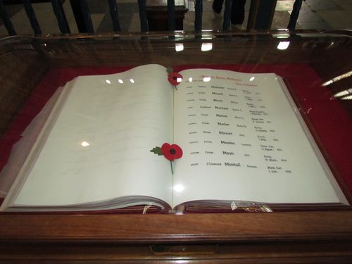 Registers Victims Second World War York Minster