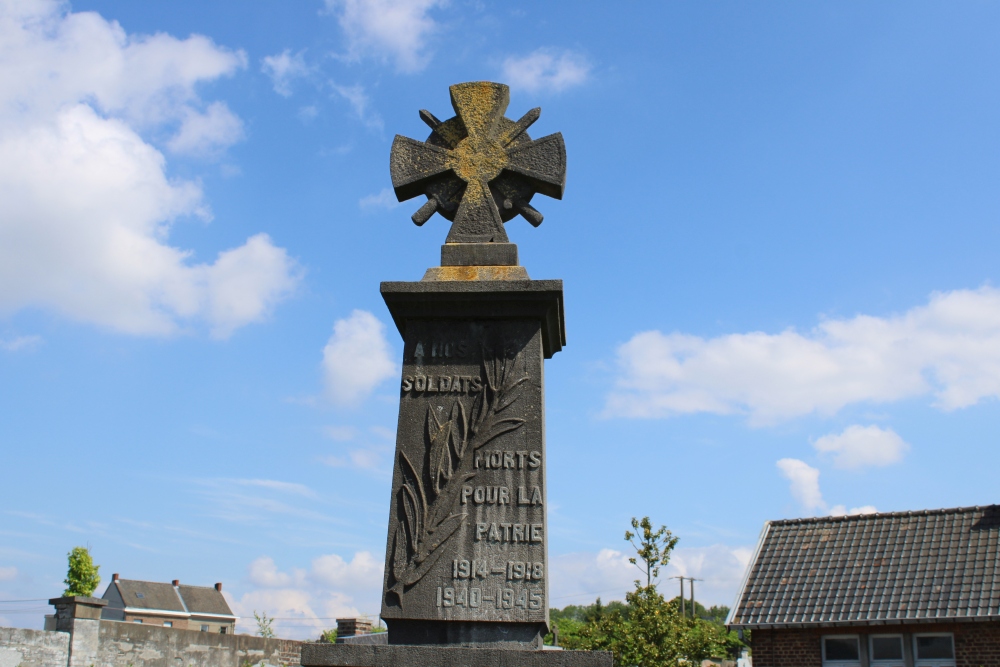 Oorlogsmonument Wangenies Begraafplaats #2