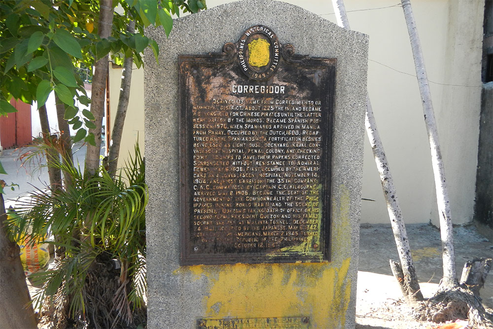Corregidor Historical Marker