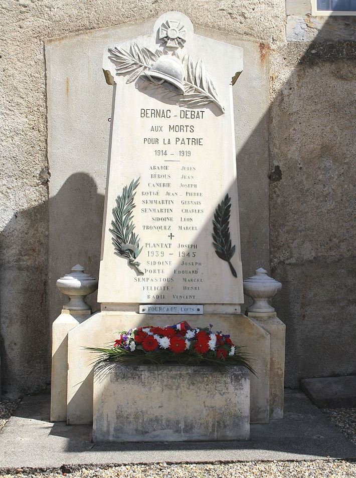 War Memorial Bernac-Debat