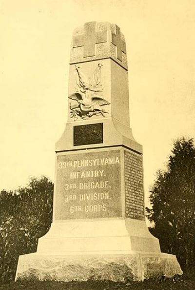 Monument 139th Pennsylvania Infantry