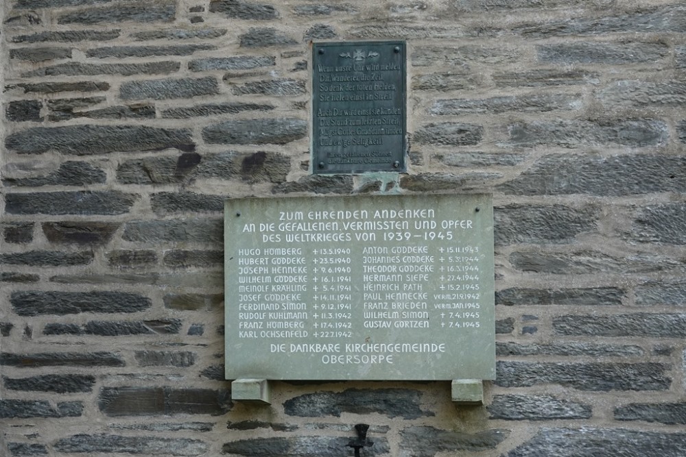 War Memorial Obersorpe