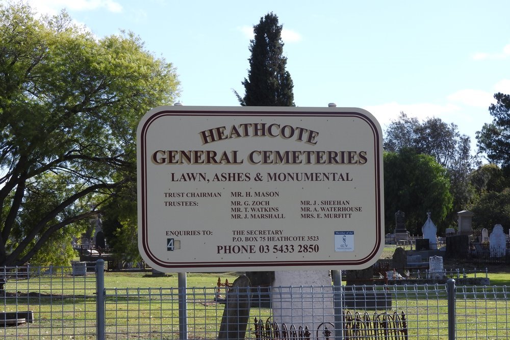 Commonwealth War Graves Heathcote Cemetery