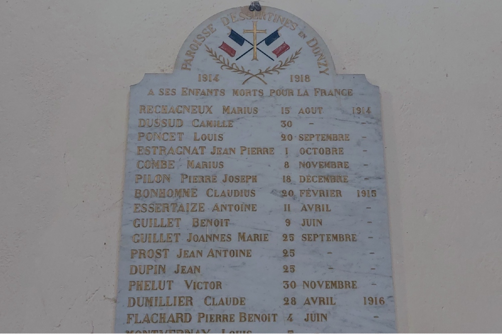 Oorlogsmonument glise Saint Denis de Essertines-en-Donzy #4