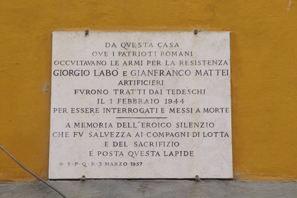 Memorial Memorial Giorgio Labo and Gianfranco Mattei