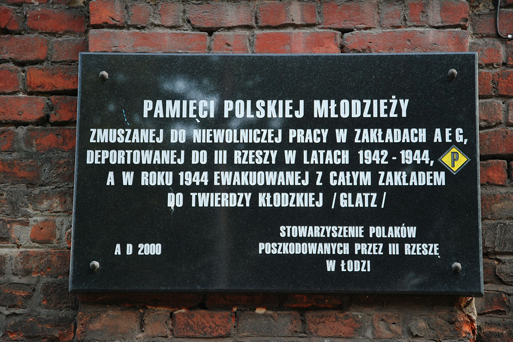 Gedenkteken Poolse Dwangarbeiders A.E.G.