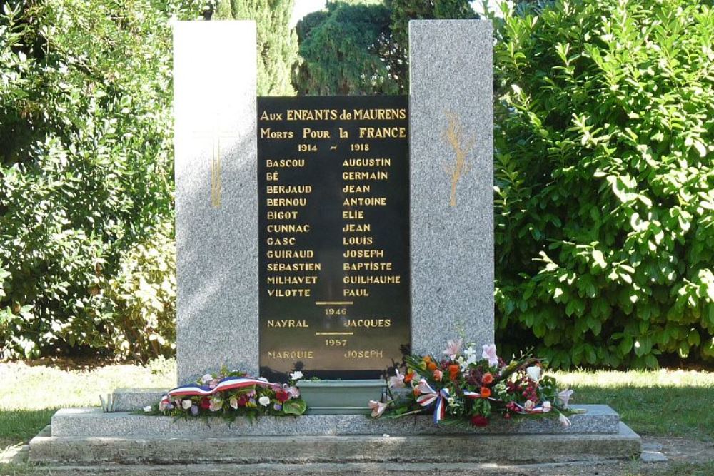 War Memorial Maurens