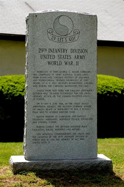 Memorial 29th Infantry Division