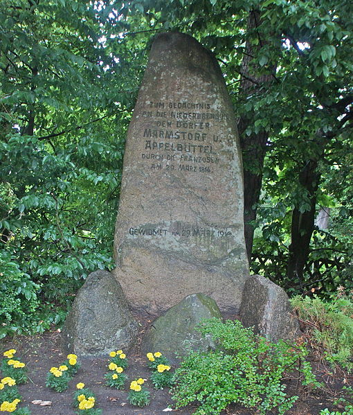 Remembrance Stone Destriction Marmstorf