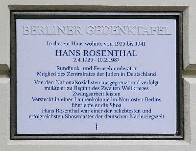 Gedenkteken Hans Rosenthal