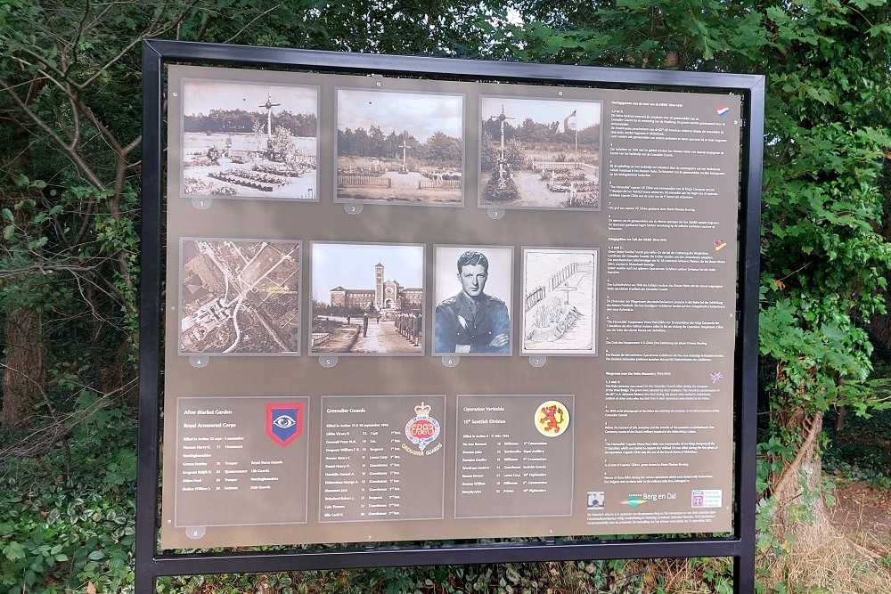 Information Board War Graves At NEBO 1944-1945