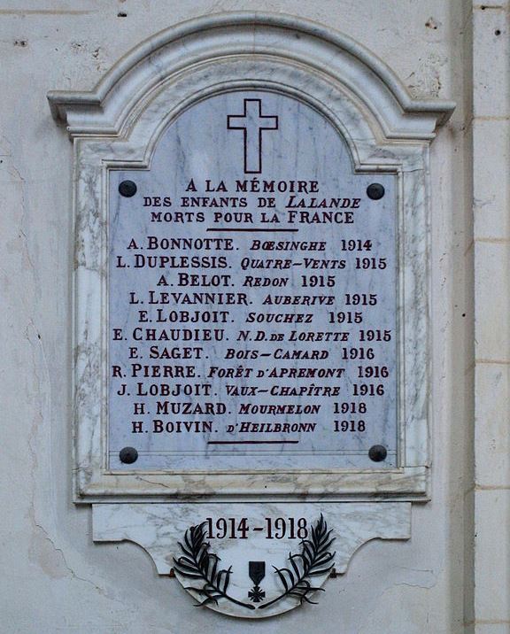 World War I Memorial Lalande