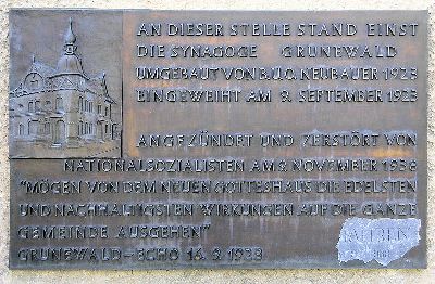 Memorial Synagogue Grunewald