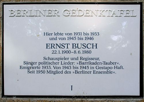 Memorial Ernst Busch
