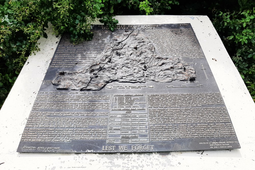 Memorial The Battle of Le Hamel