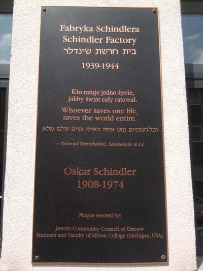 Gedenkteken Oskar Schindler (Fabriek) Krakau
