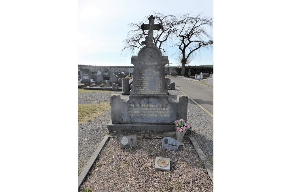 Funerary Memorial Executed Civilians Louette-St. Pierre