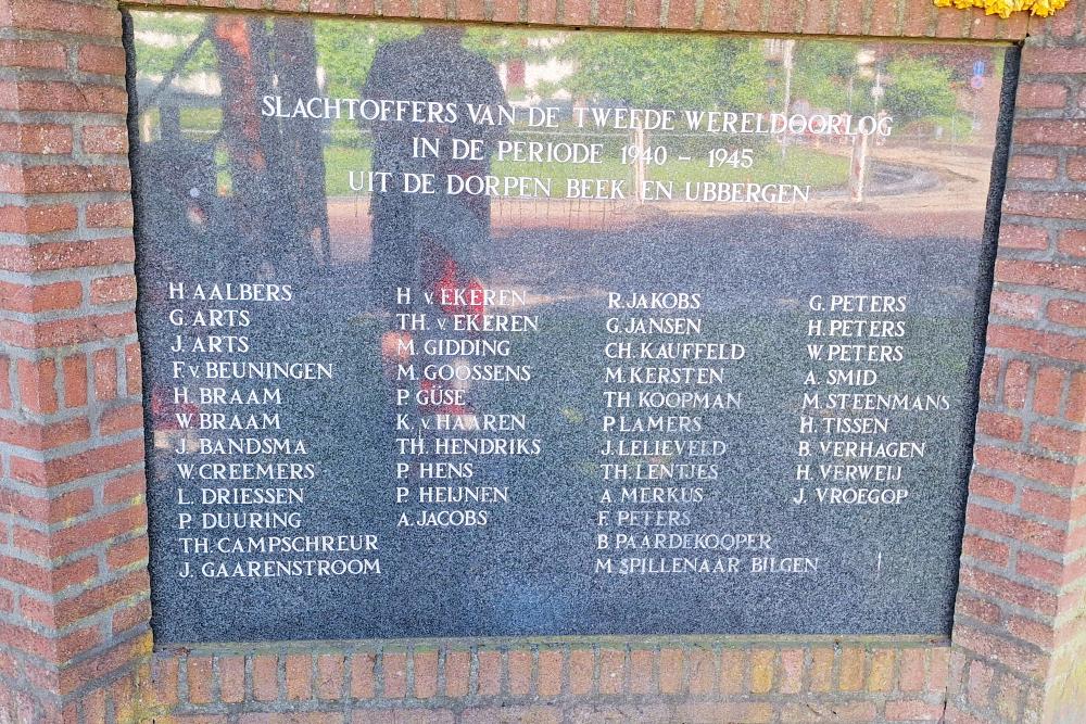 Oorlogsmonument Beek en Ubbergen #3