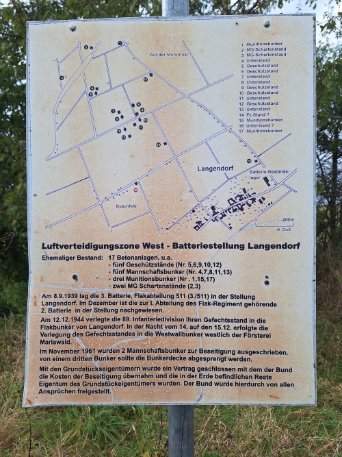 Westelijke Luchtverdedigingszone - Batterijstelling Langendorf #4