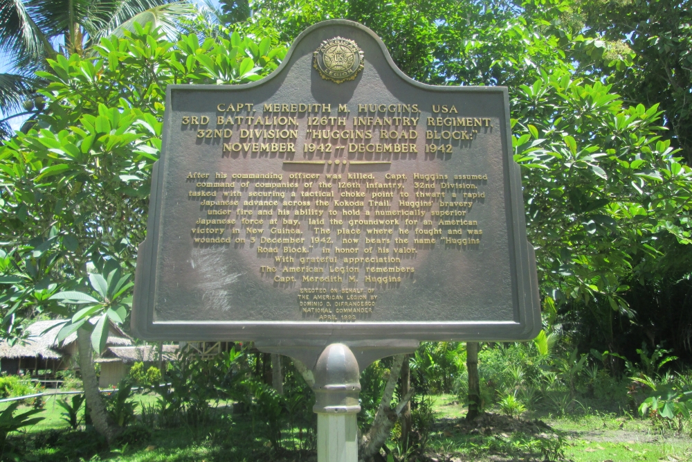 Huggins Road Block Memorial