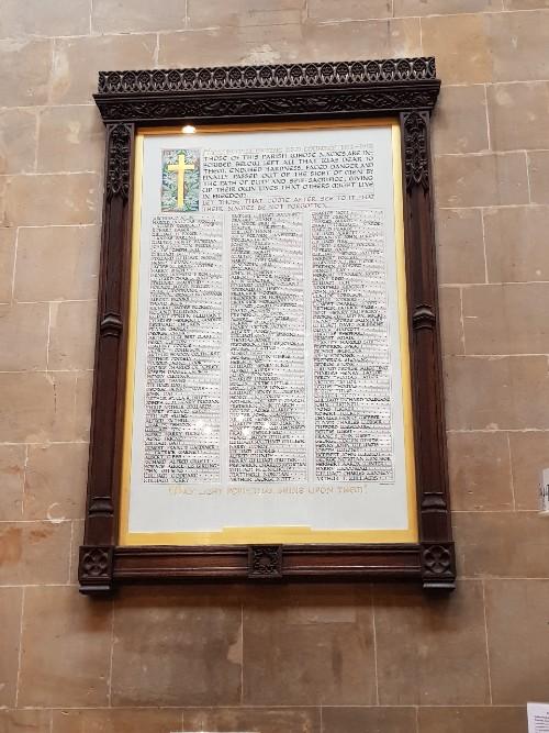 Memorials St Mary's Church Redcliffe