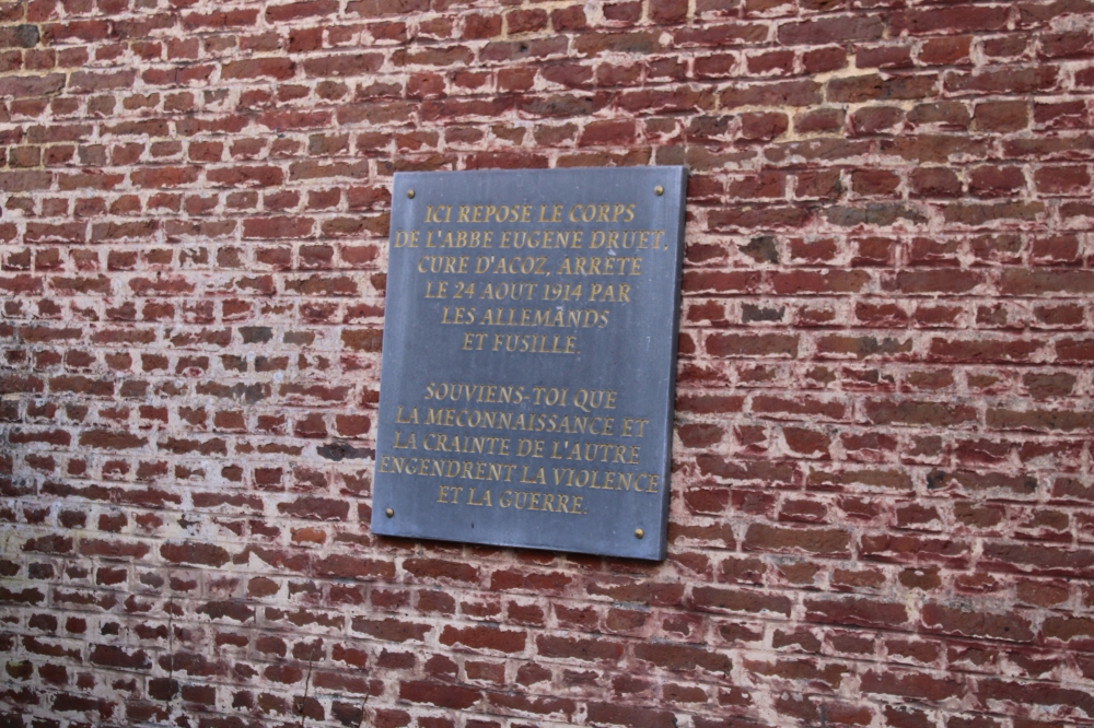 Commemorative plaque Abbot Druet Eugne #3