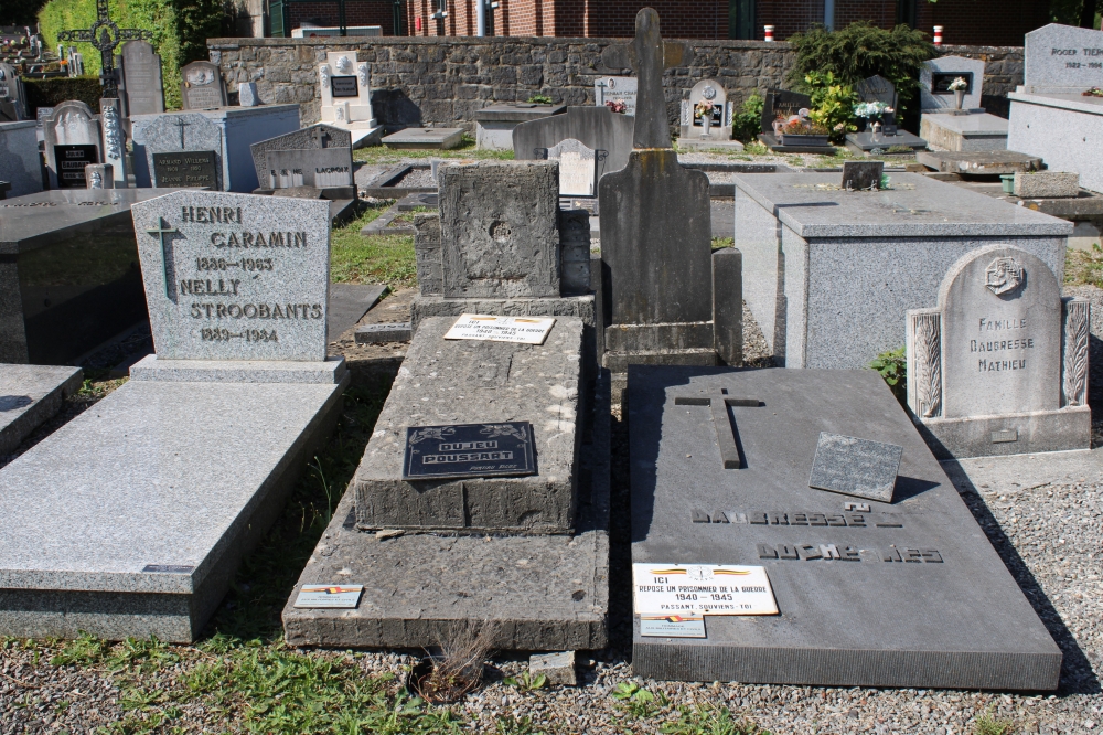 Belgian Graves Veterans Gerpinnes Old Cemetery #1