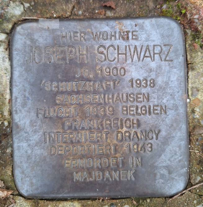 Stolpersteine Bachstrae 65 #3