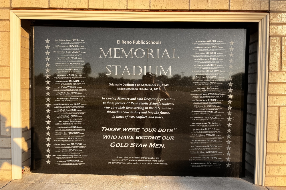 El Reno Public School Stadium Memorial #2