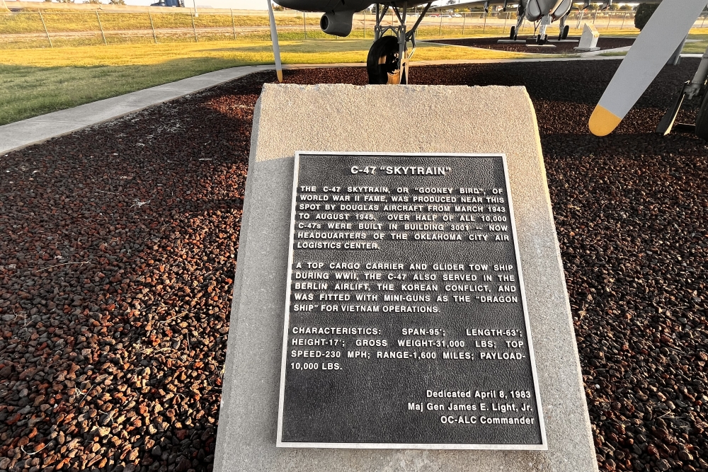 Tinker AFB Douglas Aircraft Info Panel #2