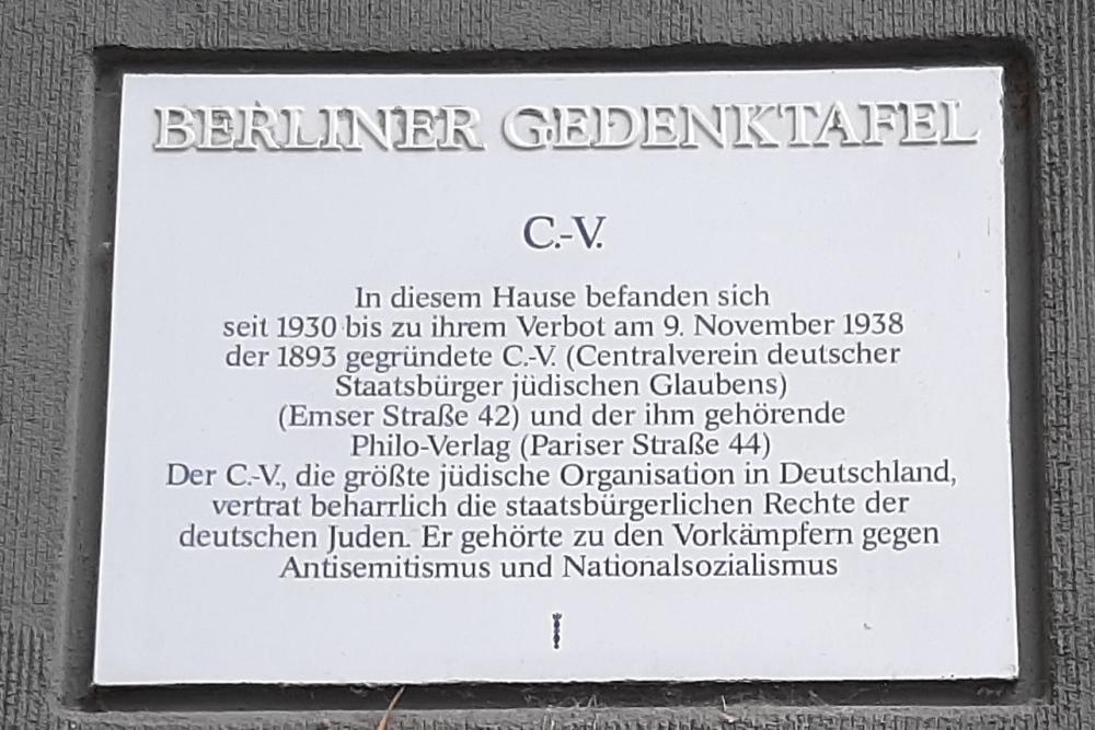 Gedenkteken C.-V. #1