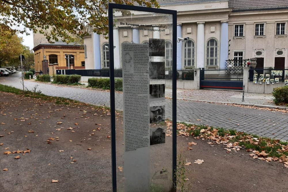 Information Panel Destroyed Fraenkelufer Synagogue